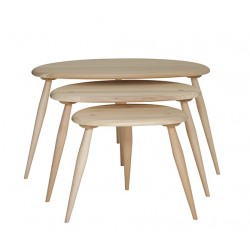 Tavolino Originals Elm & Beech Nest of Tables Ercol img1